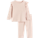 H&M Baby Geripptes Baumwollset Rosa
