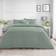 Dunelm Jessa Pintuck Duvet Cover Green (230x220cm)