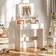 Homcom With Mirror White Dressing Table 38x75cm