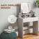 Homcom With Mirror White Dressing Table 38x75cm