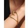 Pandora Organically Shaped Heart Bangle - Gold