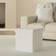 Deuba Foldable Lid Upholstered White Sitzhocker 38cm