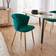 Dunelm Kendall Teal Kitchen Chair 77cm