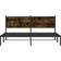 vidaXL Estructura De Cama Sin Colchén Metal Roble Ahumado 180x200 cm