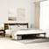 vidaXL Estructura De Cama Sin Colchén Metal Roble Ahumado 180x200 cm