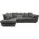 Furnishings For Less UK Monaco Chenille Fabric Grey Sofa 265cm 5 Seater