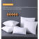 Shein 1 Pc White Pillow Core, Home Decorative Throw Pillow Filling, Soft & Fluffy Cushion Filler For Sofa, Bed, Bedroom, Traveling Home Decor Cushion Cover White (40.6x40.6cm)