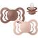 Bibs Supreme Silicone Size 2 6+m 2-pack - Woodchuck/Blush