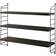 String Pocket Oak/Dark Brown Wall Shelf 60cm