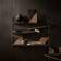 String Pocket Oak/Dark Brown Wall Shelf 60cm