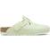 Birkenstock Boston Soft Footbed Suede Leather - Faded Lime