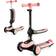 Kinderkraft Balance Bike & Three Wheel Scooter Halley Pink