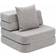 by KlipKlap 3-Fold Sofa Single Multi Grey/Grey