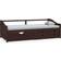 vidaXL Solid Pinewood Dark Brown Soffa 204cm 3-sits
