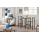 SoBuy Bistro Light Gray Dining Set 45x89cm 3pcs