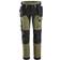 Snickers Workwear 6275 4-Way Holster Pockets Stretch Trousers - Khaki Green/Black