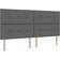 vidaXL Button Tufted Dark Grey 200 cm Headboard