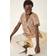 Roman Animal Print V-Neck Pleat Front Top - Natural