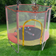 SEDCO Kindertrampolin KIDS NT 152 cm mit Schutznetz und Ausstattung orange