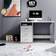 Stella Trading Adria Concrete / White Writing Desk 50x120cm