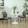 Homcom Curved Back Padded Seat Grey Kitchen Chair 86cm 2pcs