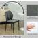 Homcom Curved Back Padded Seat Grey Kitchen Chair 86cm 2pcs