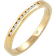 Elli Engagement Band Ring - Gold/Diamonds