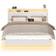 Vasagle Bettgestell mit LED-Beleuchtung und Ladestation 160 x 200 cm Rahmenbett