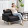 Homcom Settee Modern Faux Leather Couch Sofa 2 Seater