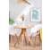 Sklum Sekiz Natural Wood Dining Table 80cm