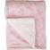 eYone Large receiving sherpa baby blanket fleece for nursery cot, pram,pink, 80110