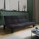 URBN Living Folding Black Sofa 164cm 3 Seater