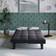 URBN Living Folding Black Sofa 164cm 3 Seater