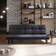 URBN Living Folding Black Sofa 164cm 3 Seater