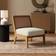 Dunelm Bilbao Sherpa Occasional Ivory Armchair 74cm