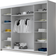 Mirjan24 Amber VI White Garderob 250x215cm