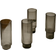 ferm LIVING Ripple Long Smoked Grey Drink Glass 30cl 4pcs