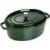 Staub Oval Basil Green med lock 5.5 L
