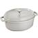 Staub Oval White Truffle med lock 5.5 L
