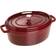 Staub Oval Grenadine Red med låg