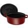 Staub Oval Grenadine Red med låg