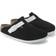 Birkenstock Boston Suede Leather/Birko-Flor - Black White