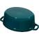 Staub Oval Turquoise med lock 5.5 L