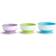 Munchkin Munchkin Stay Put Suction Bowls 3-pack Light Blue/Purple/Green
