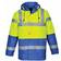 Portwest Hi-Vis Contrast Winter Traffic Jacket - Yellow/Royal