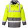 Portwest Hi-Vis Contrast Winter Traffic Jacket - Yellow/Grey