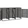 vidaXL Painted Pinewood Triple Wheelie Bin 315412 210x75x121cm Grey (Building Area )