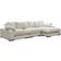 Plunge Cappuccino Sofa 147.5" 3 Seater