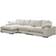 Plunge Cappuccino Sofa 147.5" 3 Seater