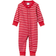 Polarn O. Pyret Striped Jersey Jumpsuit - Red